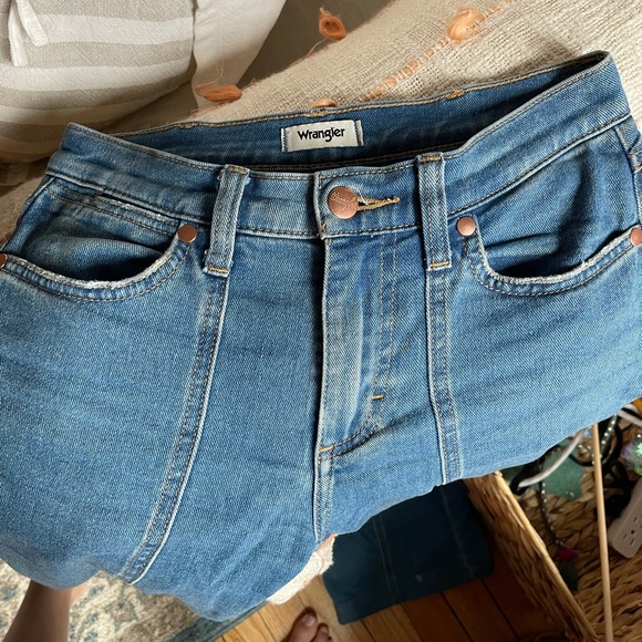 Wrangler high rise flare blue jeans - Picture 9 of 11